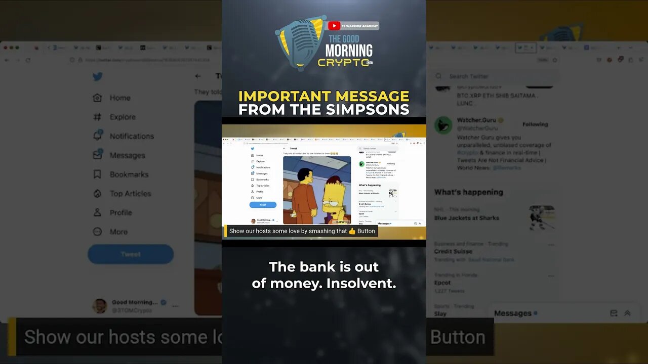 Important Message From The Simpsons #shorts #crypto #simpsonspredictions