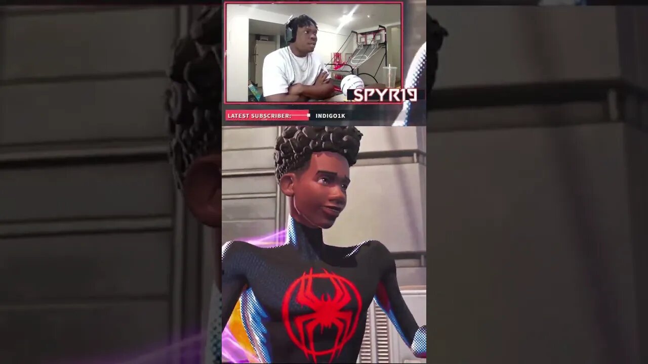 Miles Morales Fortnite Trailer 😱 #milesmorales #fortnitexspiderman #spiderversefortnite #reaction