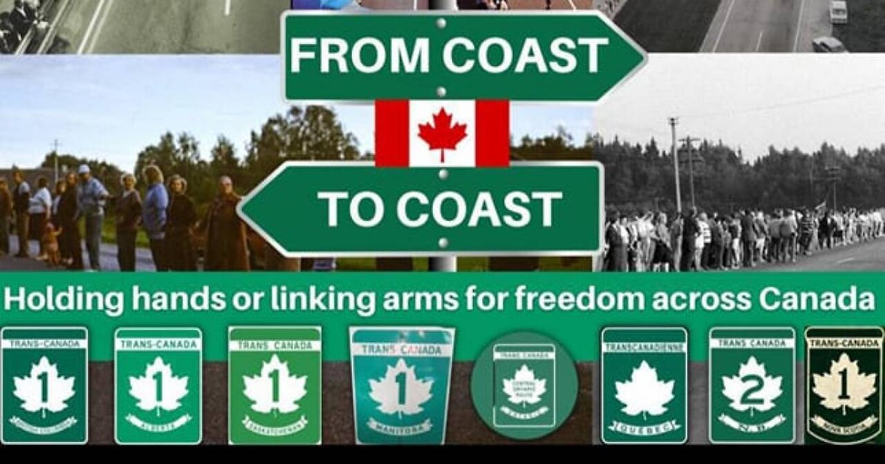 Holding Hands Across The Trans Canada Highway 🇨🇦 lynniepoo reporting for Mike in the Night!