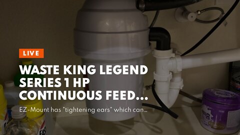 Waste King Legend Series 1 HP Continuous Feed Garbage Disposal with Power Cord - (L-8000)