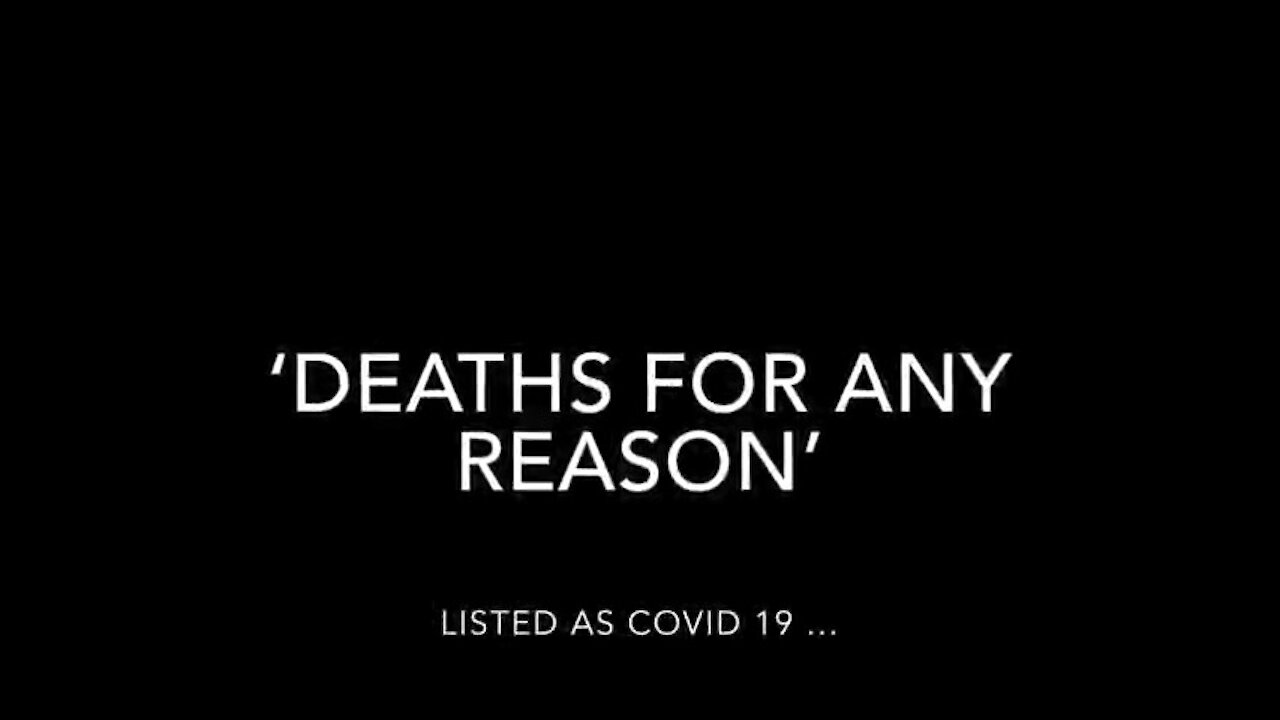 EVIDENCE FROM GOVERNMENTS WORLDWIDE THAT COVID DEATHS NUMBERS SHOWN DAILY ON TELEVISION ARE NOT REAL