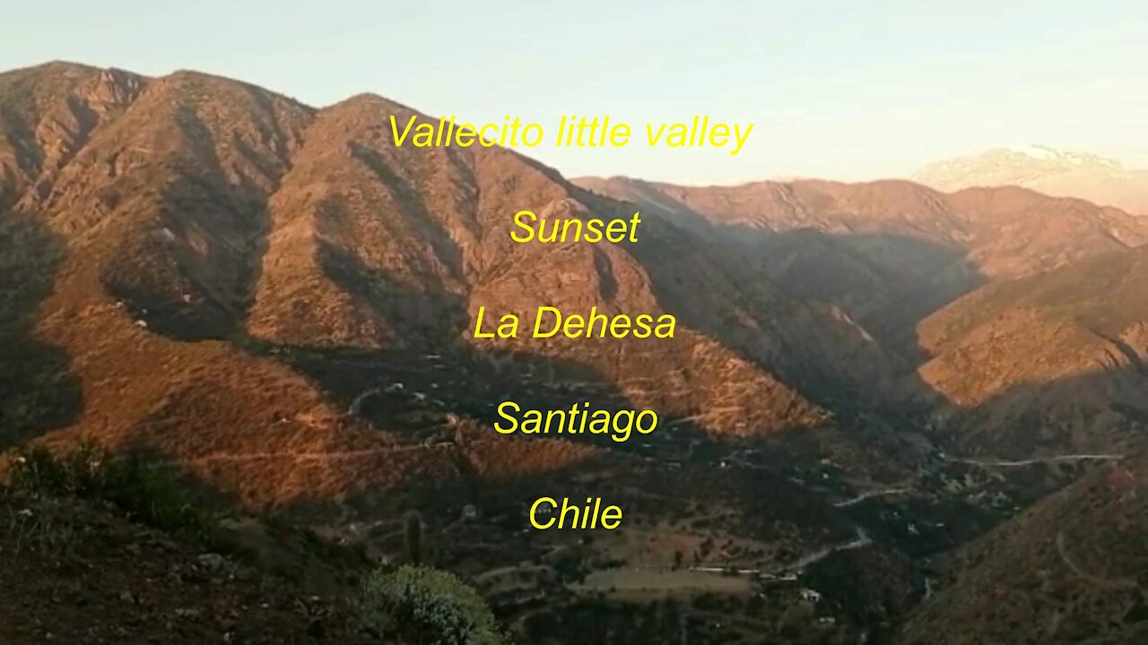 Vallecito Little Valley San Ramon Hill La Dehesa Santiago Chile