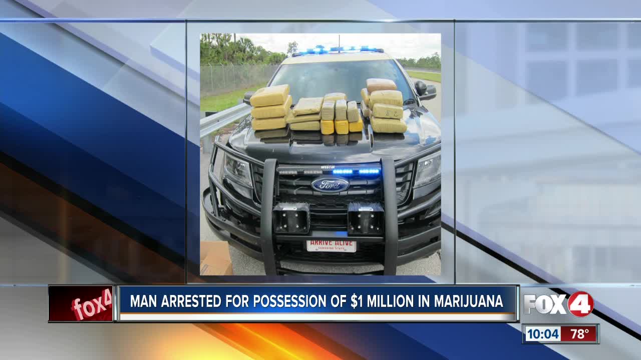 Troopers stop car with $1 million in marijuana inside in Collier County