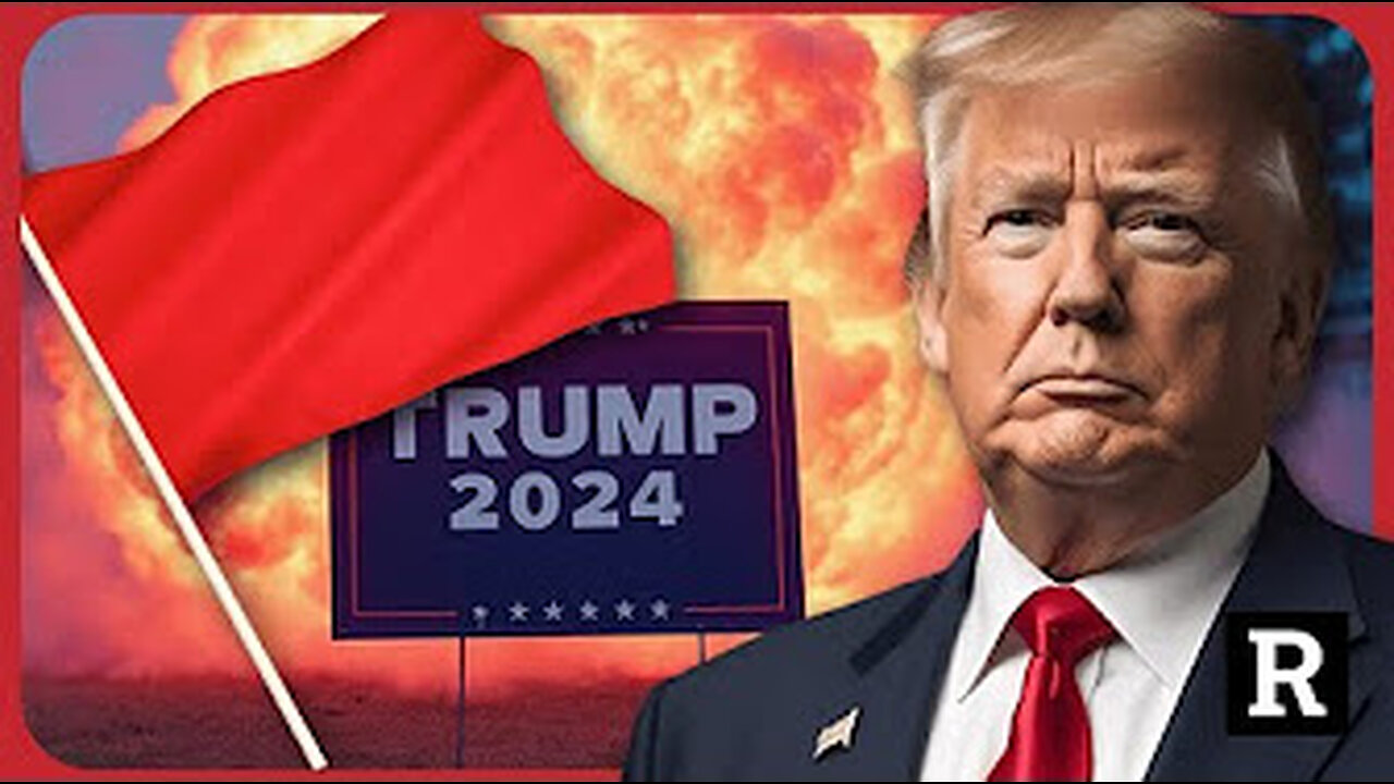 Red flags Trump rally