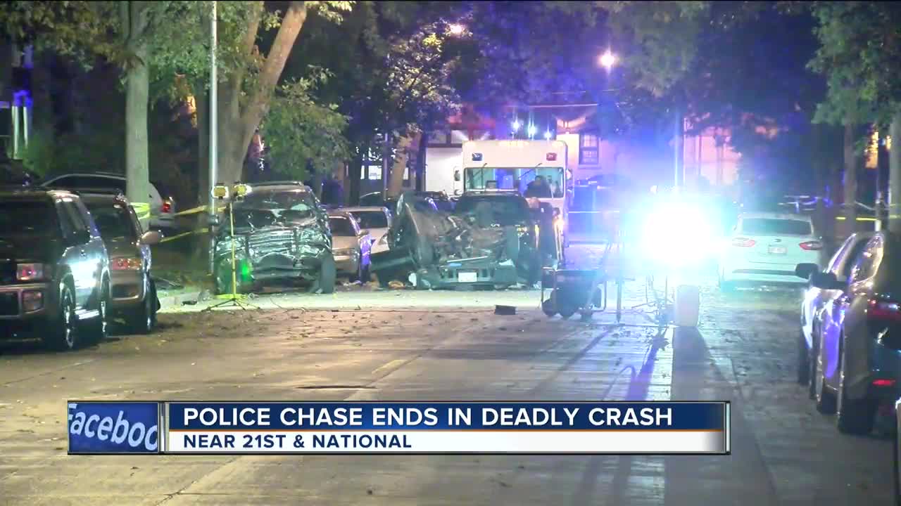 Milwaukee Police: 1 dead, 2 injured in overnight chase, crash