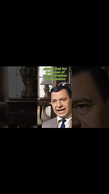 THEY DON'T WANT YOU TO KNOW THIS about The three fifths clause in the US constitution #shorts Part 1