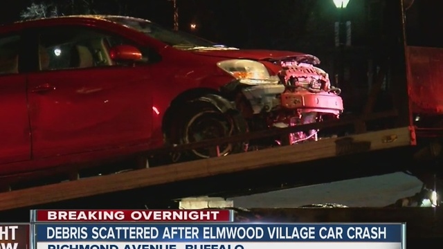 Buffalo police investigating overnight crash in Elmwood Village