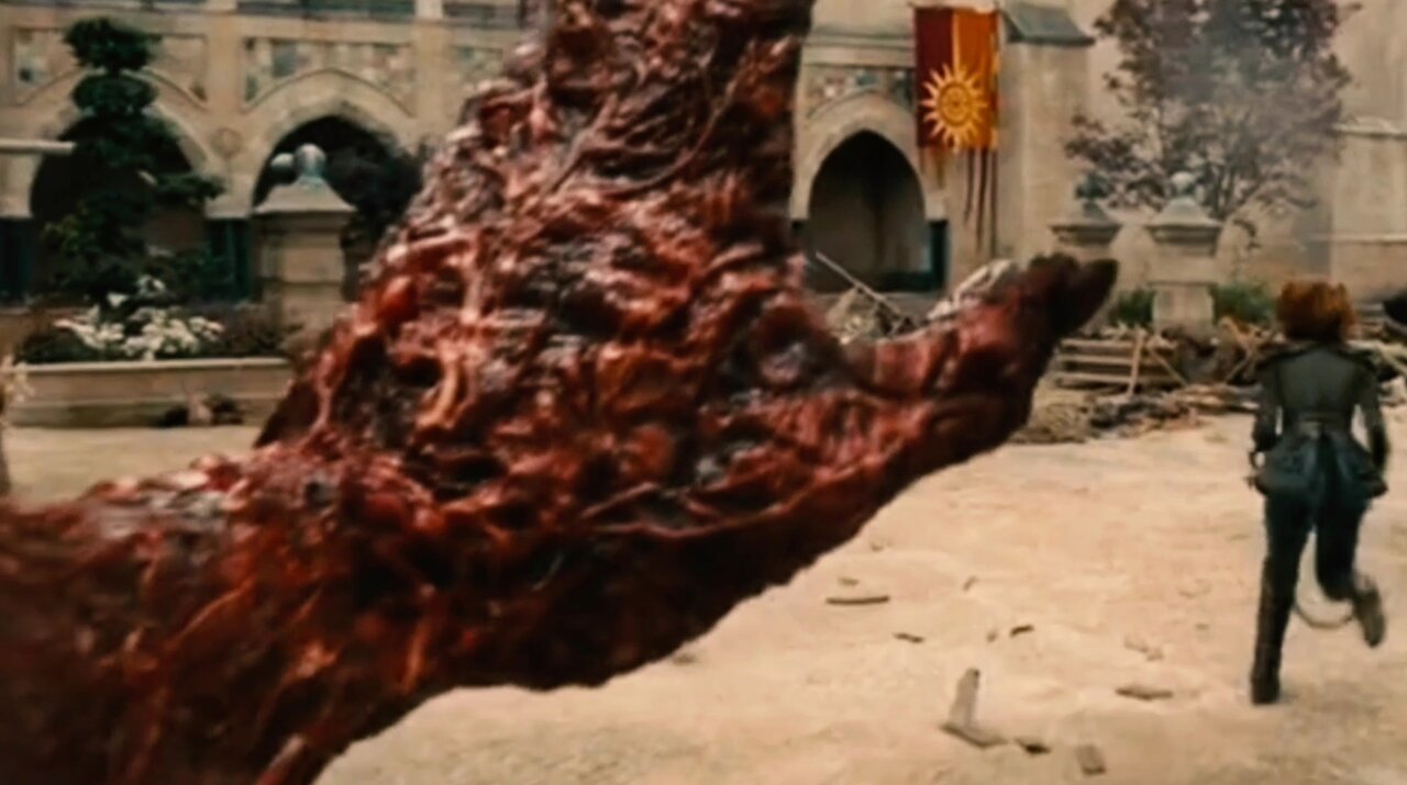 Magic fight scene