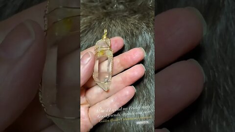 Good friends, crystals and gold! #crystals #wirewrappedjewelry #lemurian #fridaynight