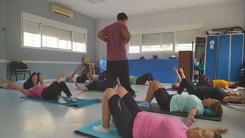 Pilates grupo 9 Unidad de nueva Málaga