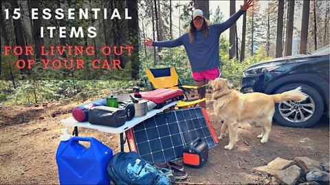Top 15 items you need to live out of your car and travel!!! Essentials for boondocking / traveling