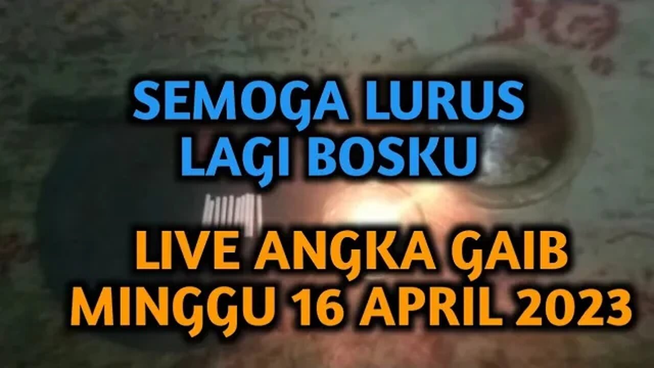 🔴 LIVE ANGKA GAIB JITU HK SDY SGP MINGGU 16 APRIL 2023 PREDIKSI RUMUS BOCORAN TUNGGAL HK JITU