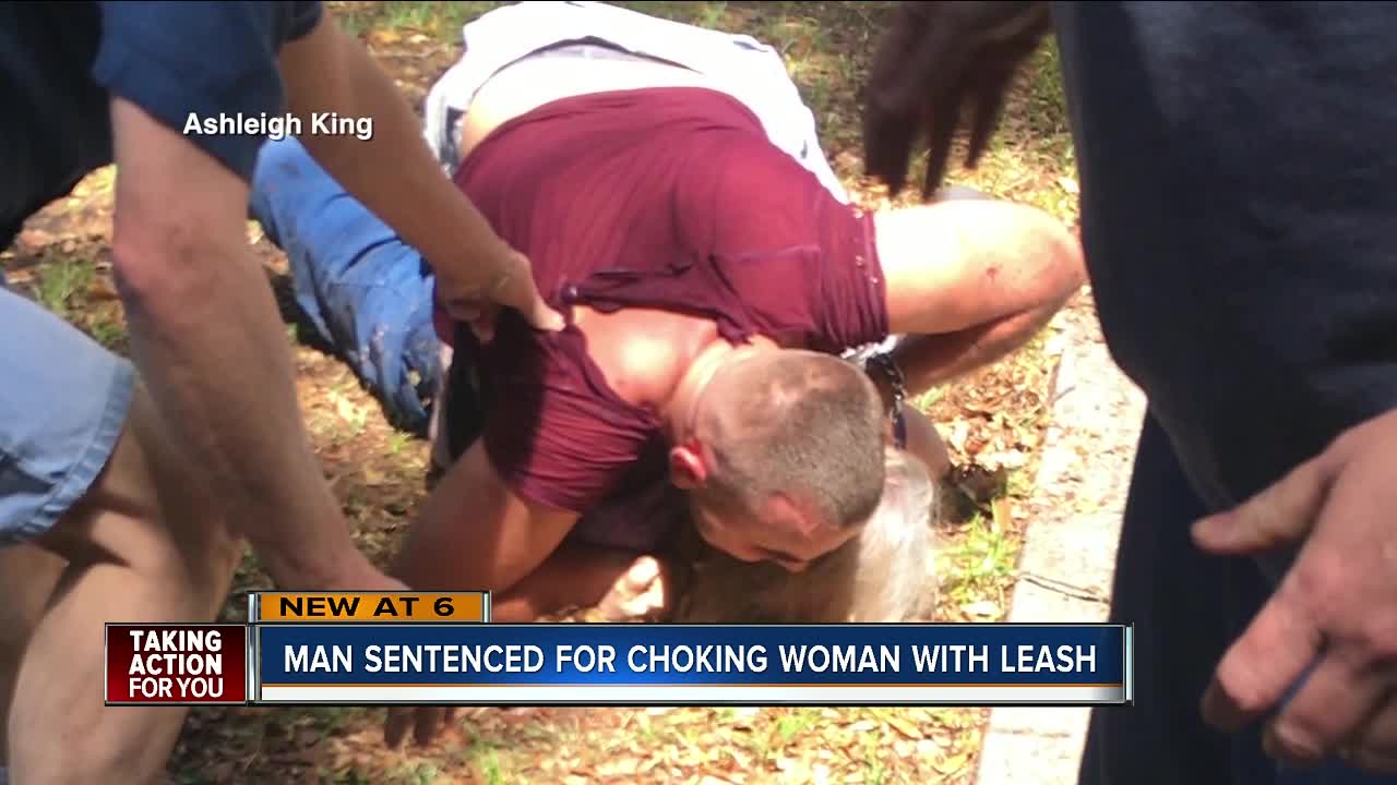 Man who choked 75-year-old woman with metal dog leash sentenced to 20-years in prison