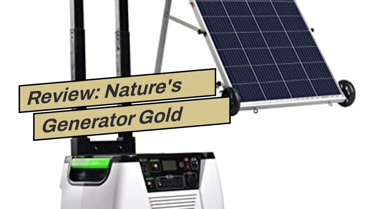 Review: Nature's Generator Gold System 1800W Solar & Wind Powered Pure Sine Wave Off-Grid Gener...