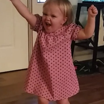 A Toddler Dances and Lip Syncs to Quiet Riot's "Come On Feel The Noize"