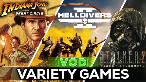 🔴LIVE IN 1440p! - Indiana Jones FINALE, then maybe some Helldivers 2 after, then Road To Vostok? Variety Day! - Come Hang Out!