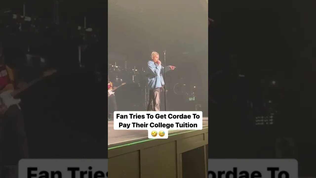 Ni**a hell no😂😂;fan tell cordae to pay his college tuition #cordae #hiphop #music