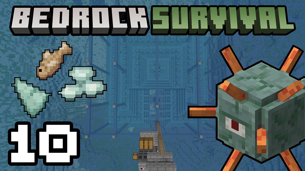 Minecraft Survival 10 Guardian Farm!