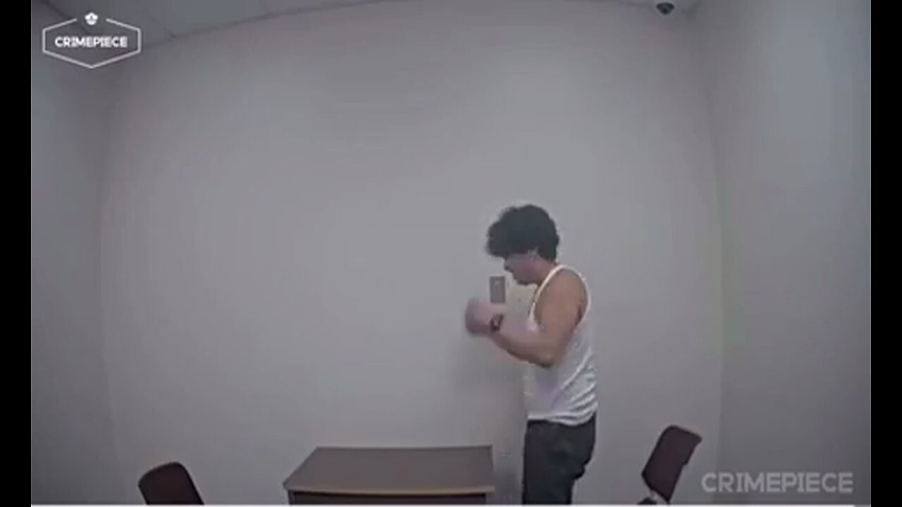 Suspect in custody escapes interrogation room in unique fashion