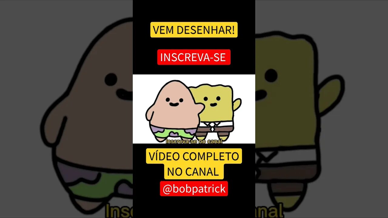 COMO DESENHAR BOB ESPONJA E PATRICK KAWAII FÁCIL #desenho #shorts #desenhofacil #desenholivre