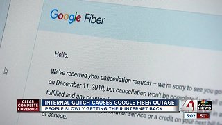 Google Fiber service interrupted for a second day