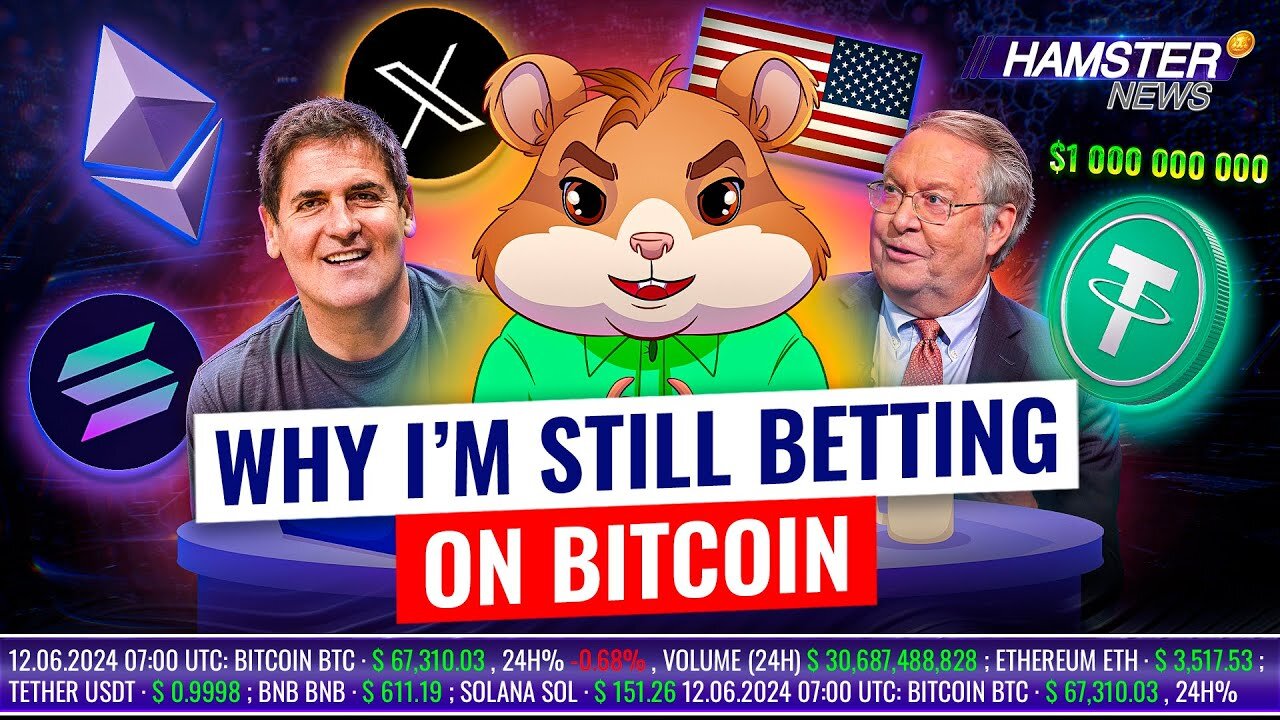 Tether's $1B Investment & Miller's Bitcoin Bet: Crypto Update 🐹 Hamster News