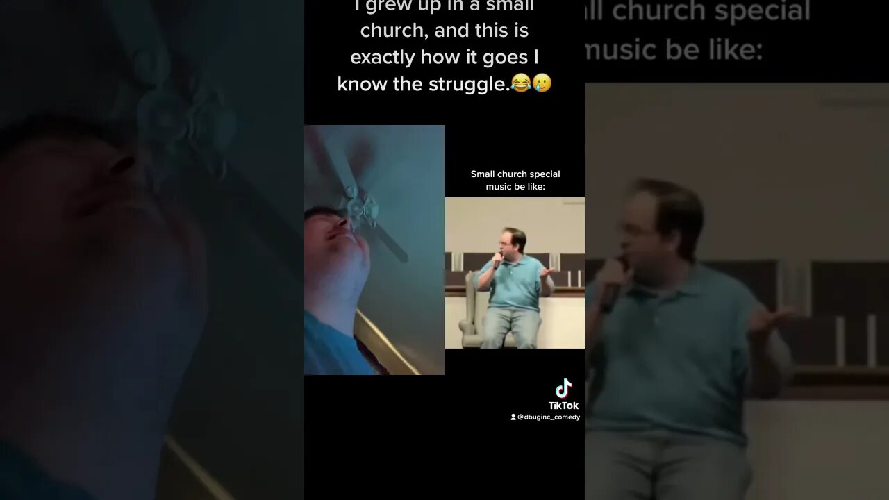 Small church struggles 😂 #funny #reaction #church #shorts #tiktok