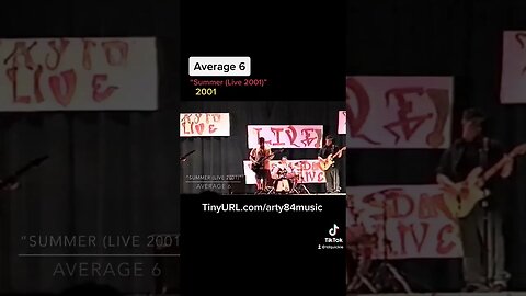 Average 6 #live performing “ #Summer ” by #average6 filmed in #2001 in #reverema