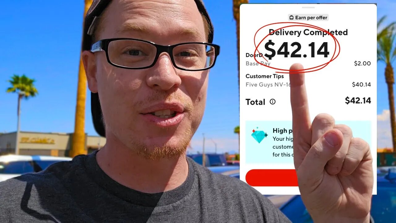 Large Doordash Tips Today