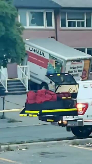 Uhaul truck Crashes into home