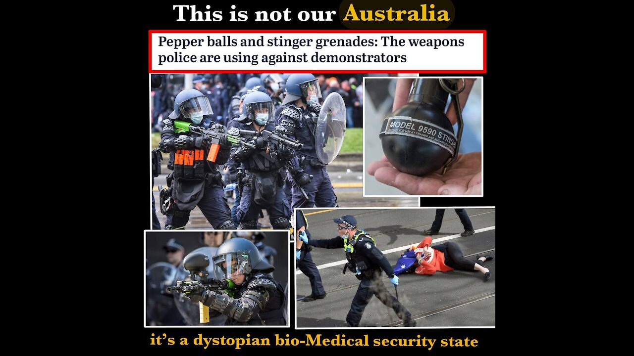 AUSTRALIAN POLICE Brutally Crack Down On Anti-Lockdown Protesters