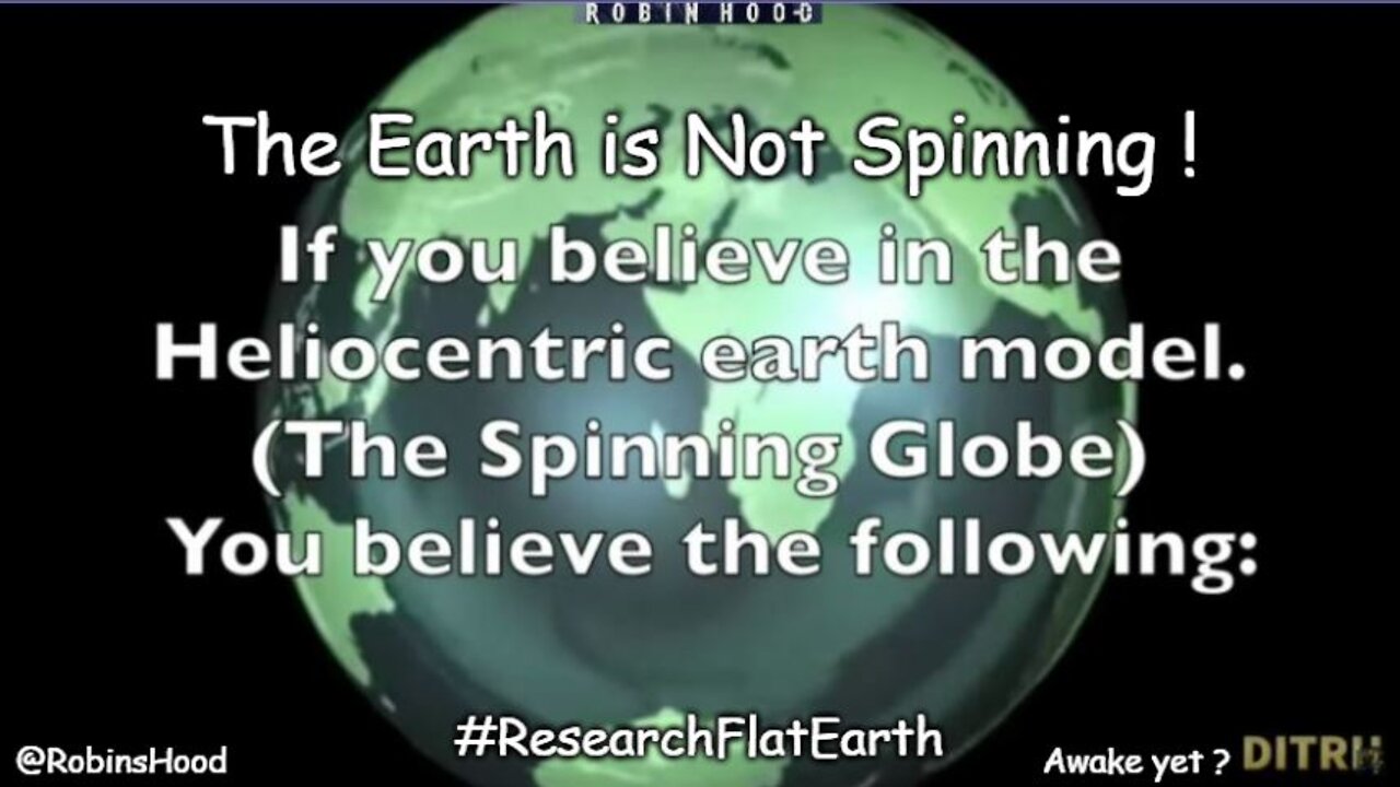 The Earth is Not Spinning . . .