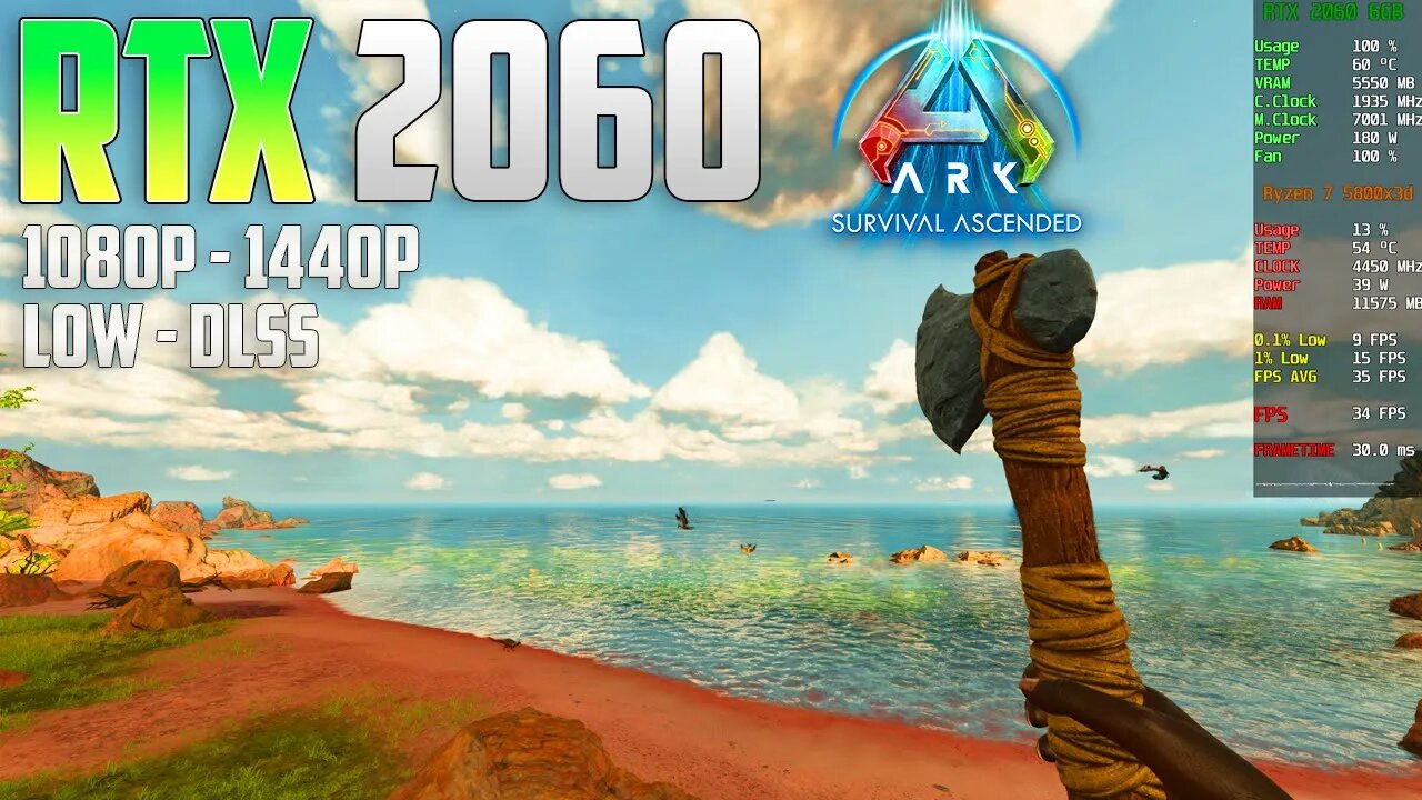 ARK Survival Ascended on the RTX 2060 | 1440p - 1080p | Low & DLSS