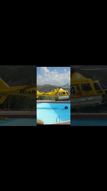 Insanely Huge FireFighter Helicopter Loads Water Into Basket #Aviation #AeroArduino