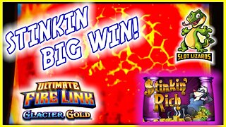 WHAT A STINKY BIG WIN! BONUS BONUS BONUS Stinkin Rich VS Ultimate Fire Link Glacier Gold HIGHLIGHT