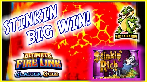 WHAT A STINKY BIG WIN! BONUS BONUS BONUS Stinkin Rich VS Ultimate Fire Link Glacier Gold HIGHLIGHT