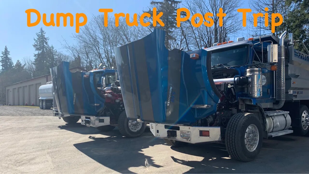 Quick Post Trip Vehicle Inspection On a Kenworth Dump Truck