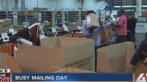 Busiest mailing day in Kansas City