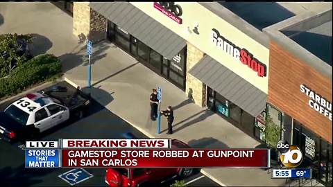 GameStop store robbed at gunpoint