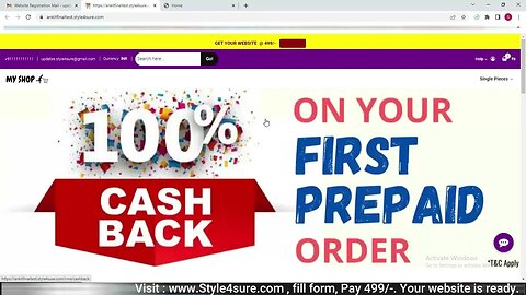 Style4Sure Rs 499/- मे अपनी E-Commerce Website बनाइये और महिने के 10000 कमाइए