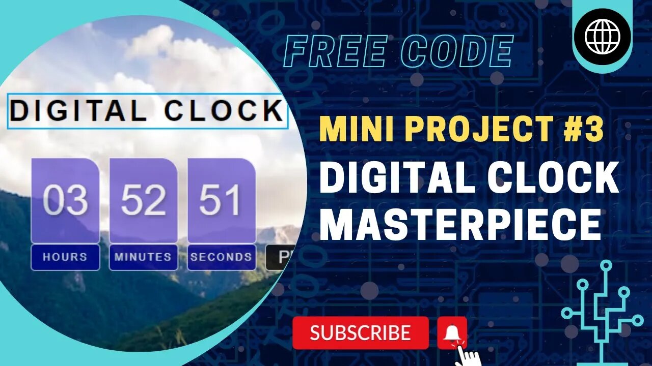 Unleashing the Power of HTML, CSS, and JS: Building an Epic Digital Clock!