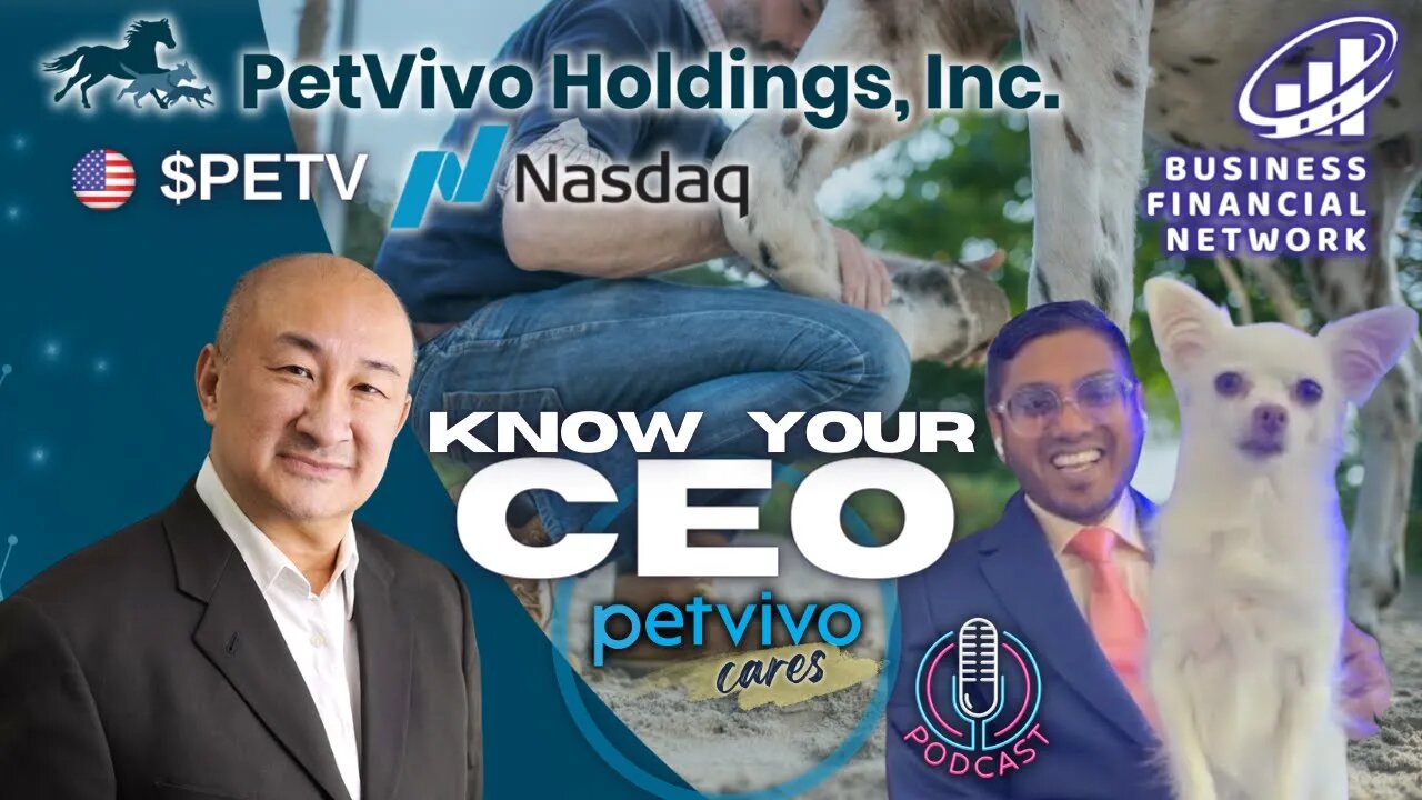 Stocks to Watch 👀 Podcast 🏇 Joint Pain Pet Care 🐶 Pet Vivo $PETV 🇺🇸 Nasdaq 📈 PetVivo.com