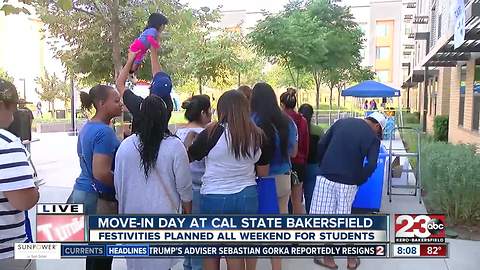 CSUB move-in day welcoming students to the beginning of the school year