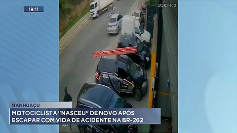 Manhuaçu: Motociclista Nasceu de Novo após Escapar com Vida de Acidente na BR-262.