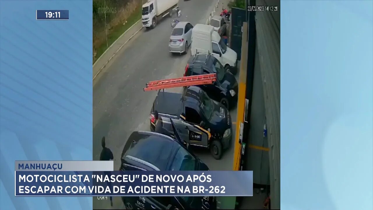 Manhuaçu: Motociclista Nasceu de Novo após Escapar com Vida de Acidente na BR-262.