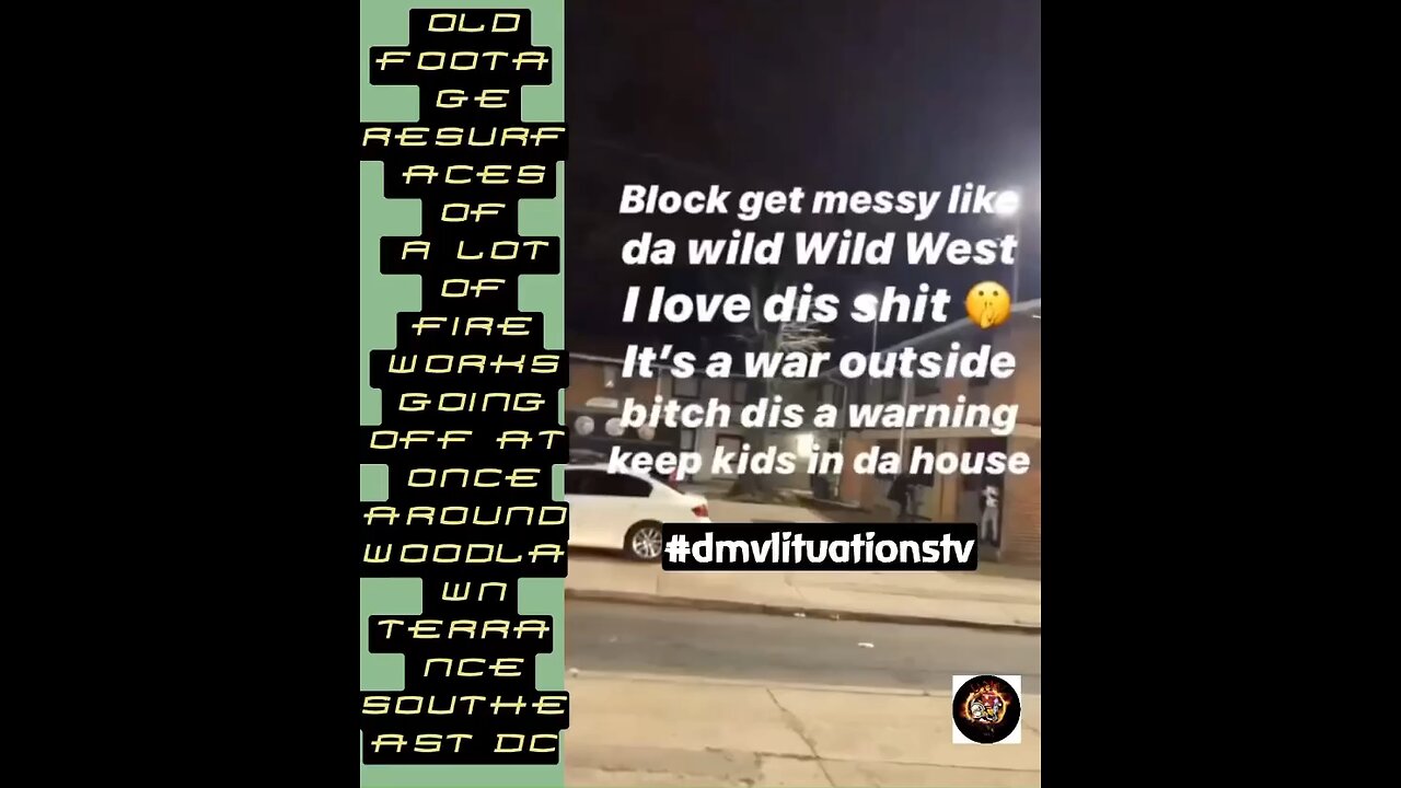 This how southeast dc bring in the new year lots of fireworks #lenchmob #southeastdc #woodlawnDC