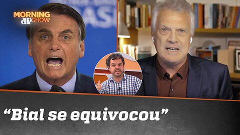 Sem conversa: Bial bota Bolsonaro no paredão