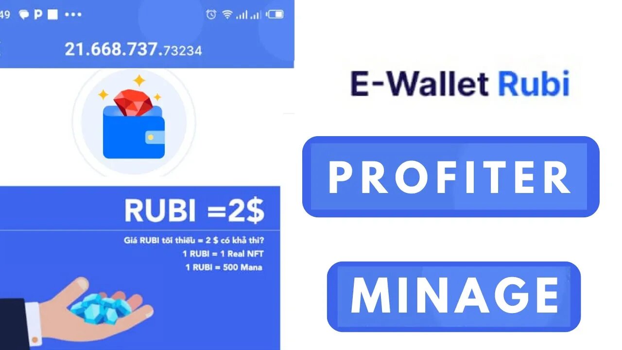 Minage crypto Rubi Clé Privée wallet crypto Projet crypto Core Btcs Mise à jour wallet