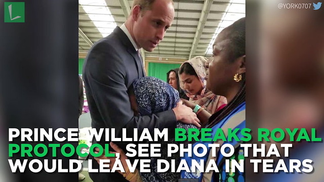 Prince William Breaks Royal Protocol, See Photo That Would Leave Tears Streaming From Diana’s Face