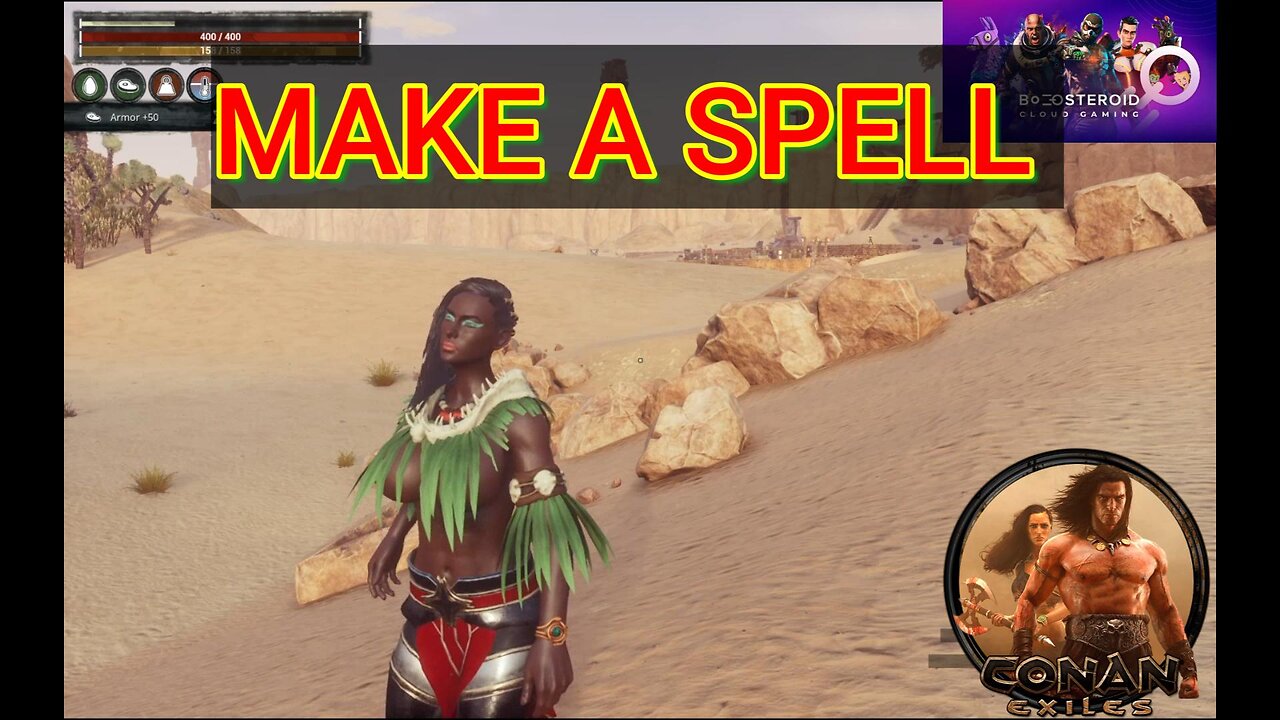 Conan Exiles, Beginners guide, make a Spell Busty Boobs #Boosteroid #conanexiles